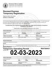 utah dmv temporary registration